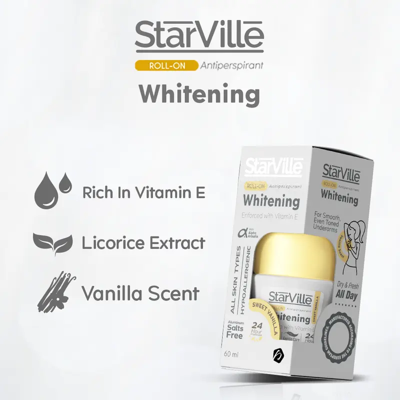Starville Whitening Roll on Sweet Vanilla - 60 ml3.webp