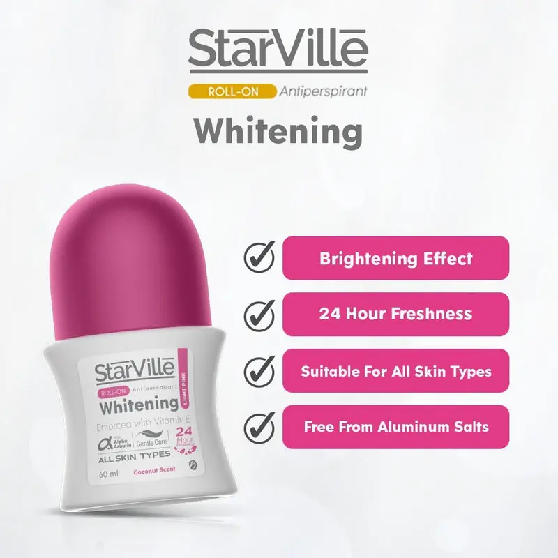 Starville Whitening Roll on Light Pink with Coconut Scent - 60 ml22.webp
