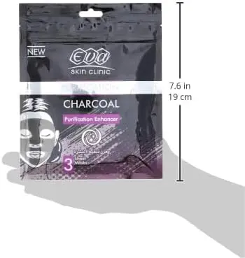 Eva skin clinic charcoal sheet mask 3.webp