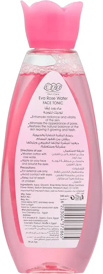 Eva Skin Care - Rose Water Face Tonic, 100ml 2.webp
