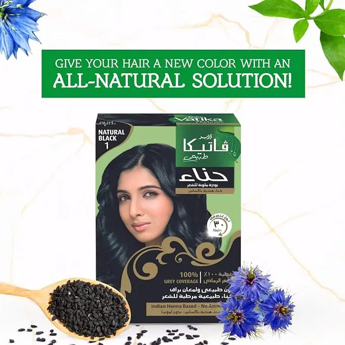 Vatika Henna Hair Color For Hair Dye natural black 2.webp