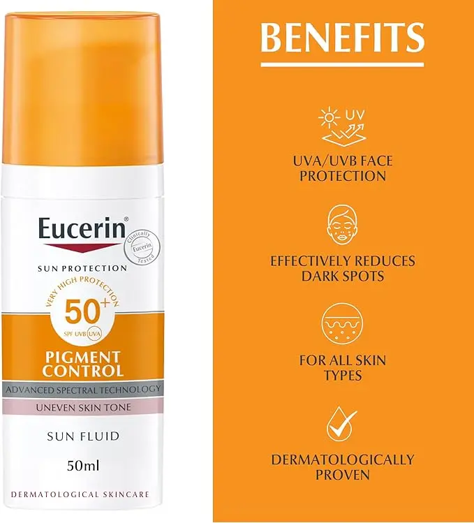 Eucerin Face Sunscreen Even Pigment Perfector Hyperpigmentation Sun Fluid with Thiamidol 2.webp