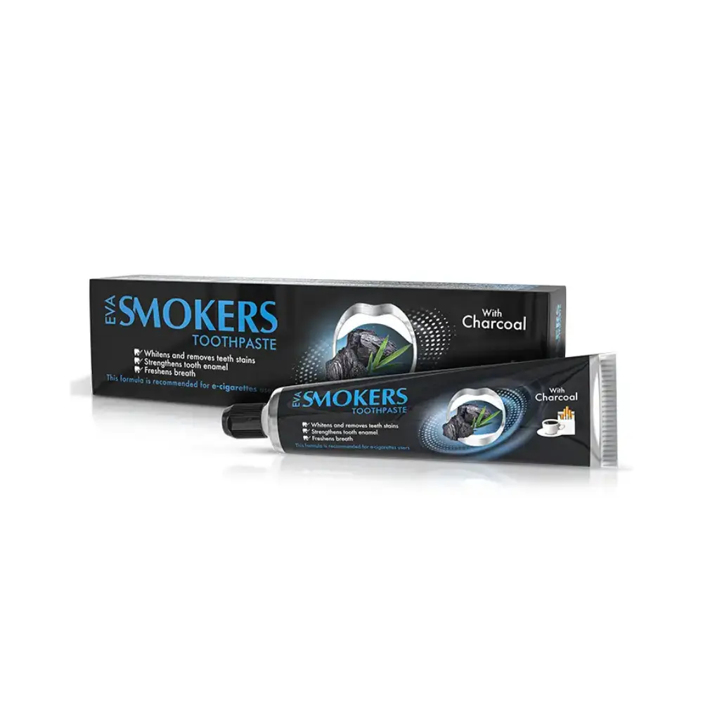 Eva Smokers Cleansing Toothpaste With Charcoal - 50gm
