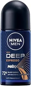 NIVEA MEN DEEP Black Carbon Espresso Anti-Perspirant Roll-On 50ml