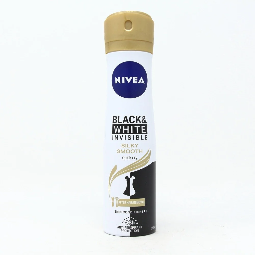 Nivea spray for women black and white invisible silky smooth 150 ml 
