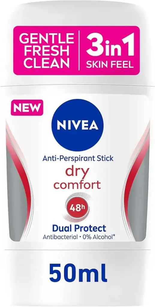 NIVEA Antiperspirant Stick for Women, 48h Protection, Dry Comfort Quick Dry, 50ml