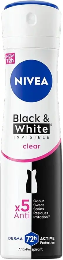 Nivea Invisible Black & White Anti-Perspirant Deodorant Spray For Women - 150ml