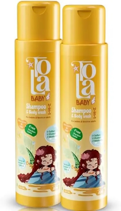 Tola Baby Shampoo for Kids 250ml (1+1 Offer)