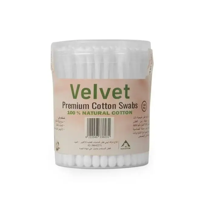 Velvet Premium Cotton Swaps - 120 Pcs 