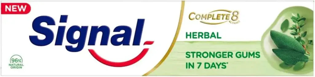 Signal Complete 8 Nature Elements for Strengthened gums in 1 week Herbal Toothpaste 100ml 