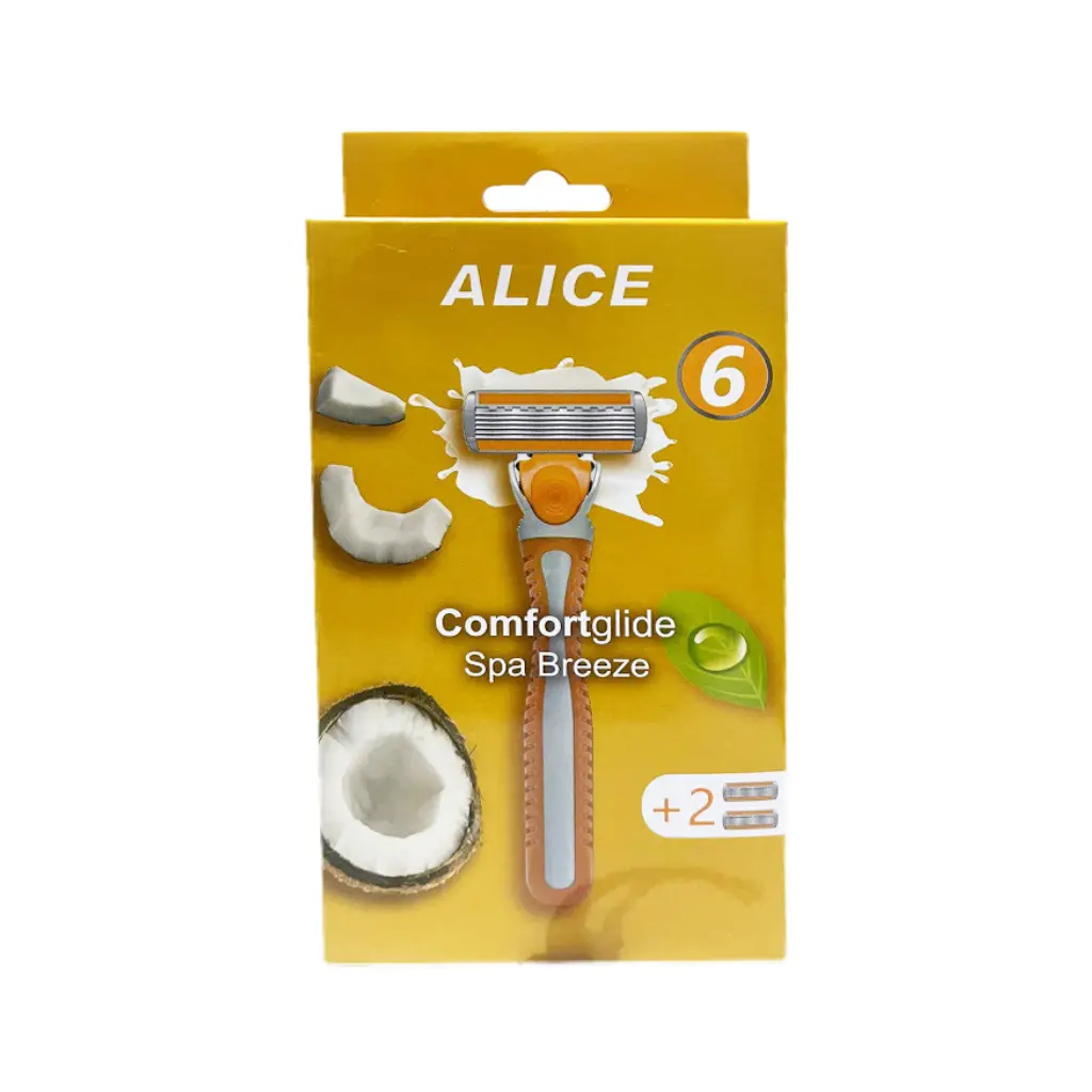 Alice ComfortGlide Spa Breeze Razor Blades - Coconut Scent (2 Count)