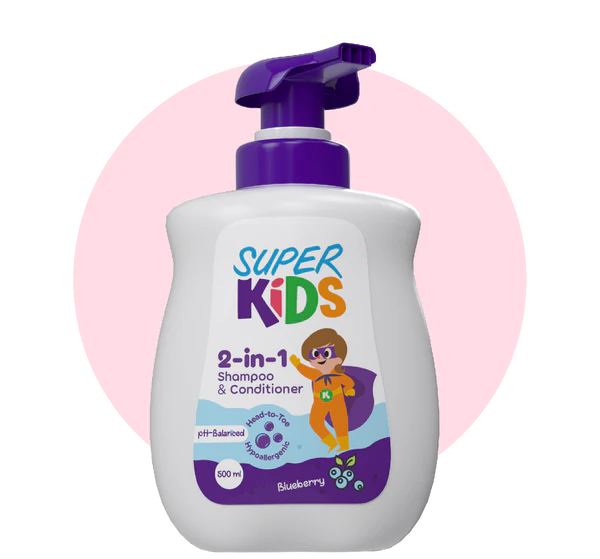 Superkids 2 In 1 Shampoo & Conditioner 500 ml