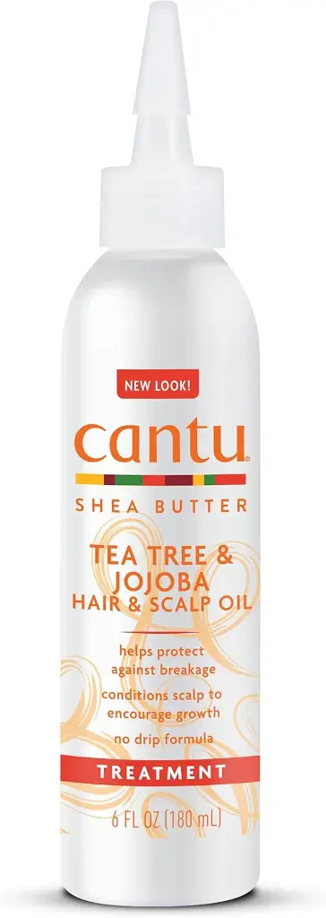 Cantu Growth Stimulating Treatment Cream Serum With Tea Tree And Jojoba Hair And Scalp Oil - 180ml
