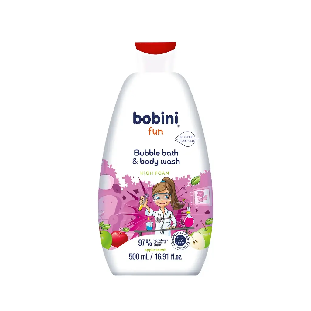 Bobini Apple Scent Fun Bubble Bath & Body Wash 500ml