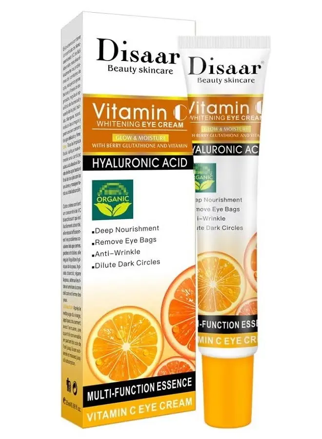 Disaar Vitamin C Whitening Eye Cream Hyaluronic Acid 25ml 