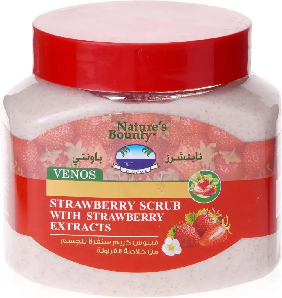 Nature's Bounty Venos Face and Body Strawberry Scrub, 300 ml 