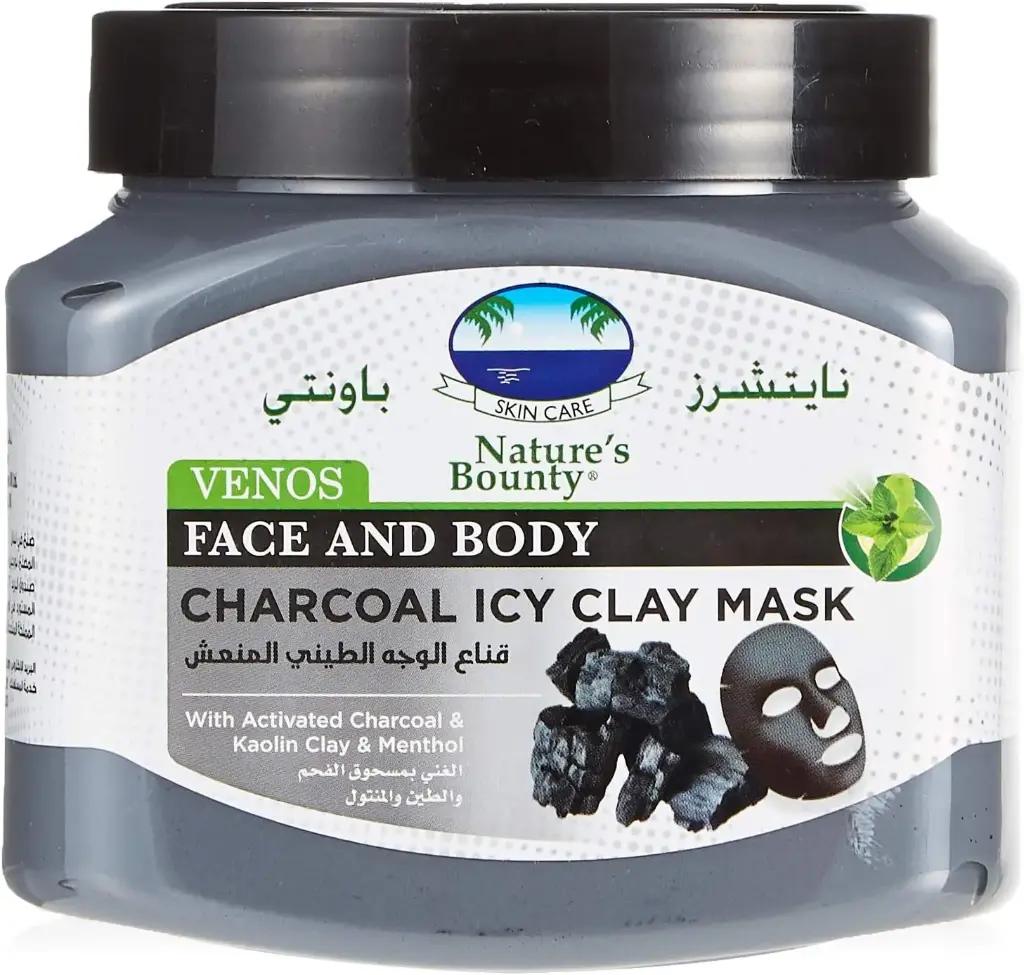 Nature's Bounty Charcoal Icy Clay Face Mask, 600 ml 