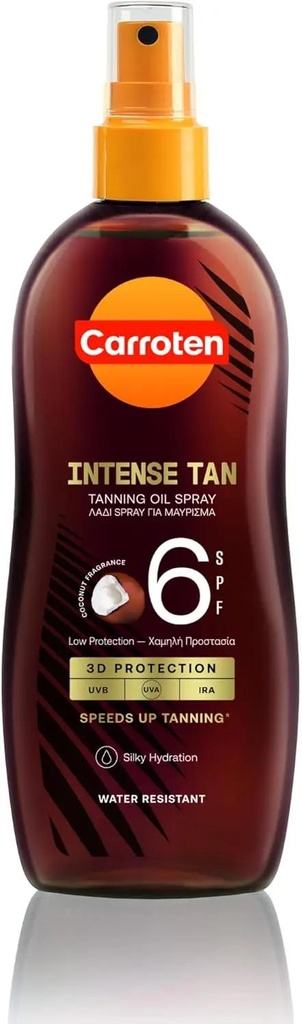 Carroten Intensive Tanning Oil SPF6 Coconut Fragrance 200 ml