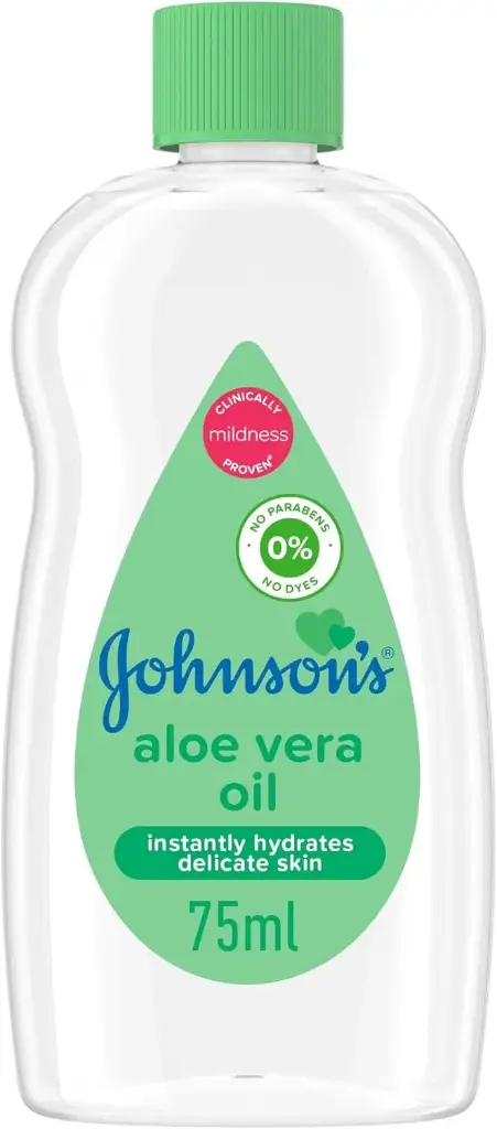 JOHNSON'S Baby Oil, Aloe Vera, 75ml