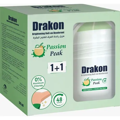 Drakon Whitening Roll-On Deodorant Passion Peak 50ml Offer 1+1
