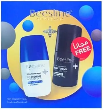 Beesline Whitening Roll On Deo INSTANT WHITE + VIT. C + Roll On Deo Super Dry -Frag Free Promo Pack 