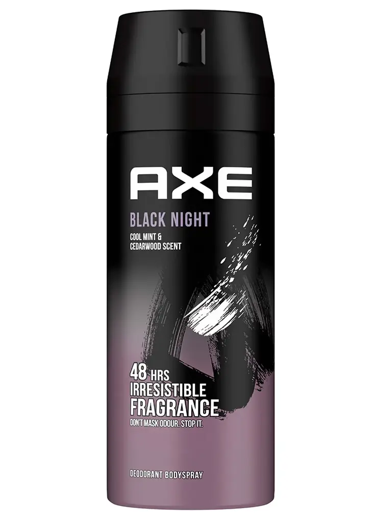 axe black night deodorant body spray 25ج خصم (4981)
