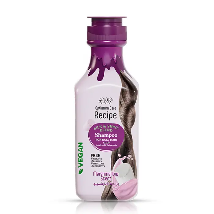 Eva Optimum Care Recipe Silk & Shine Blend Shampoo Marshmallow Scent 350 Ml