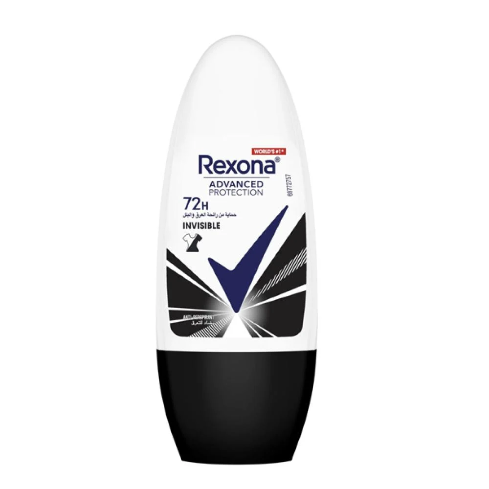 Rexona Invisible Black+White Roll-On Antiperspirant Deodorant - 50ml