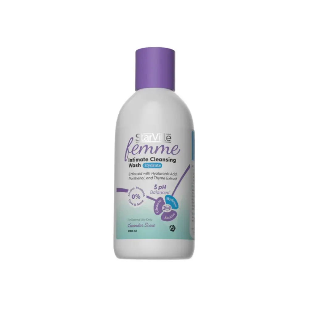 StarVille Femme Intimate Cleansing Wash Hydrate - 200 ml