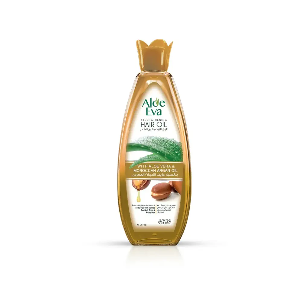 Aloe Eva Strengthening Hair Oil With Aloe Vera & Moroccan Argan Oil 255 ml
