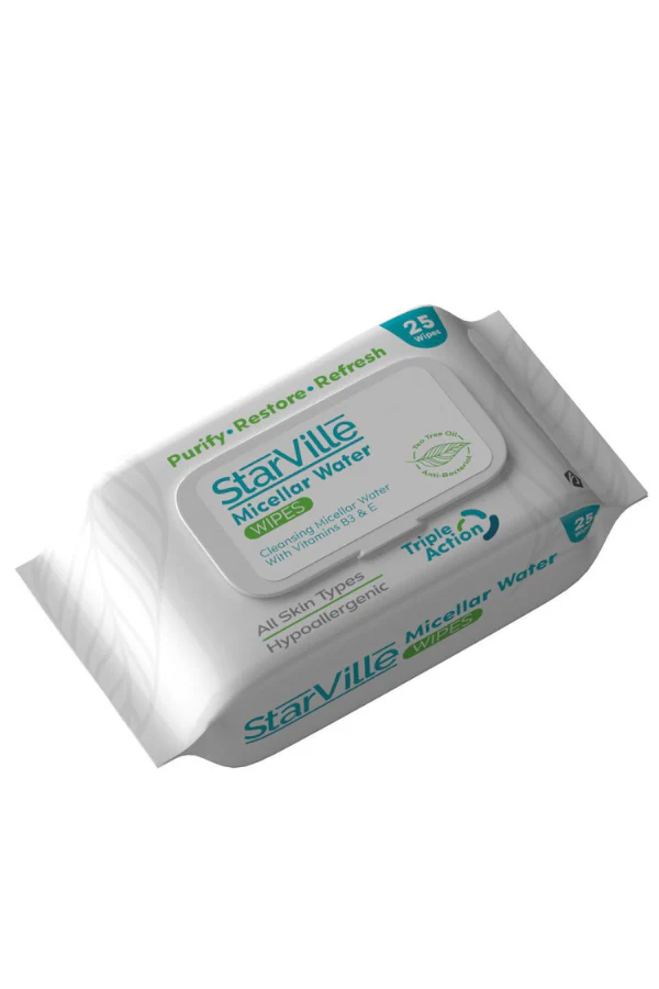 StarVille Micellar Water Wipes, 25 pcs