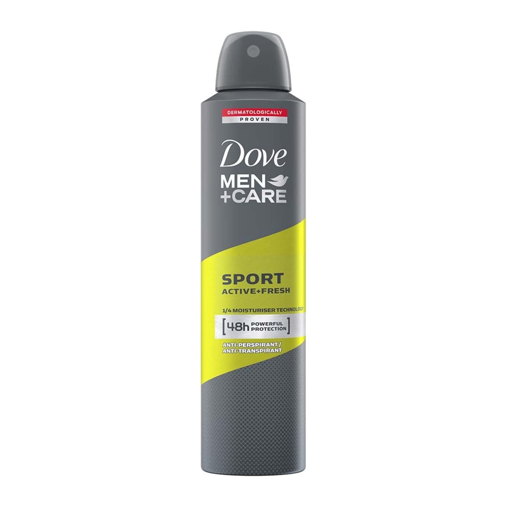 Dove Men+Care Sport Active Fresh Antiperspirant Deodorant Aerosol, 250ml