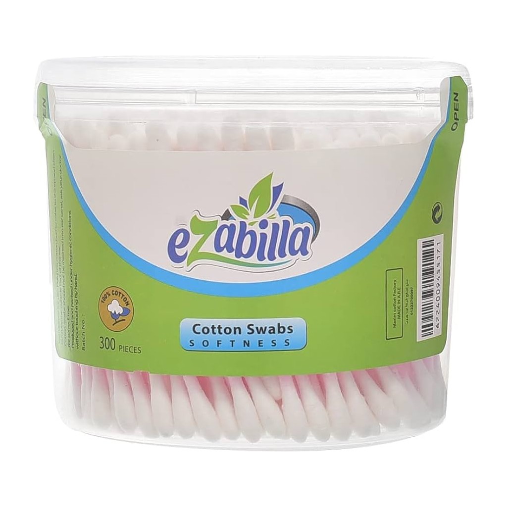ISABELLA Cotton Buds in Transparent Round Box 300pcs