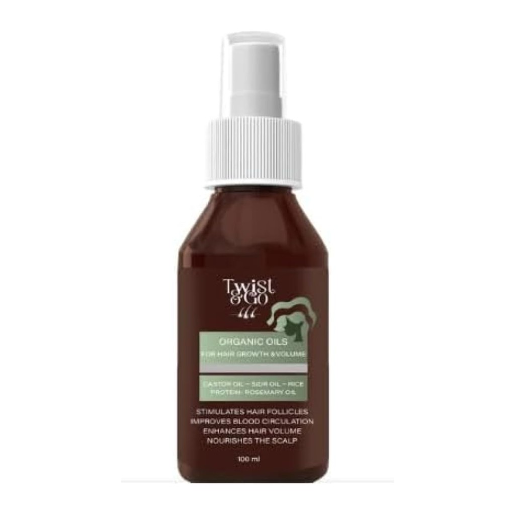 Twist and Go Organic Hair Growth and Density Oil, 100ml