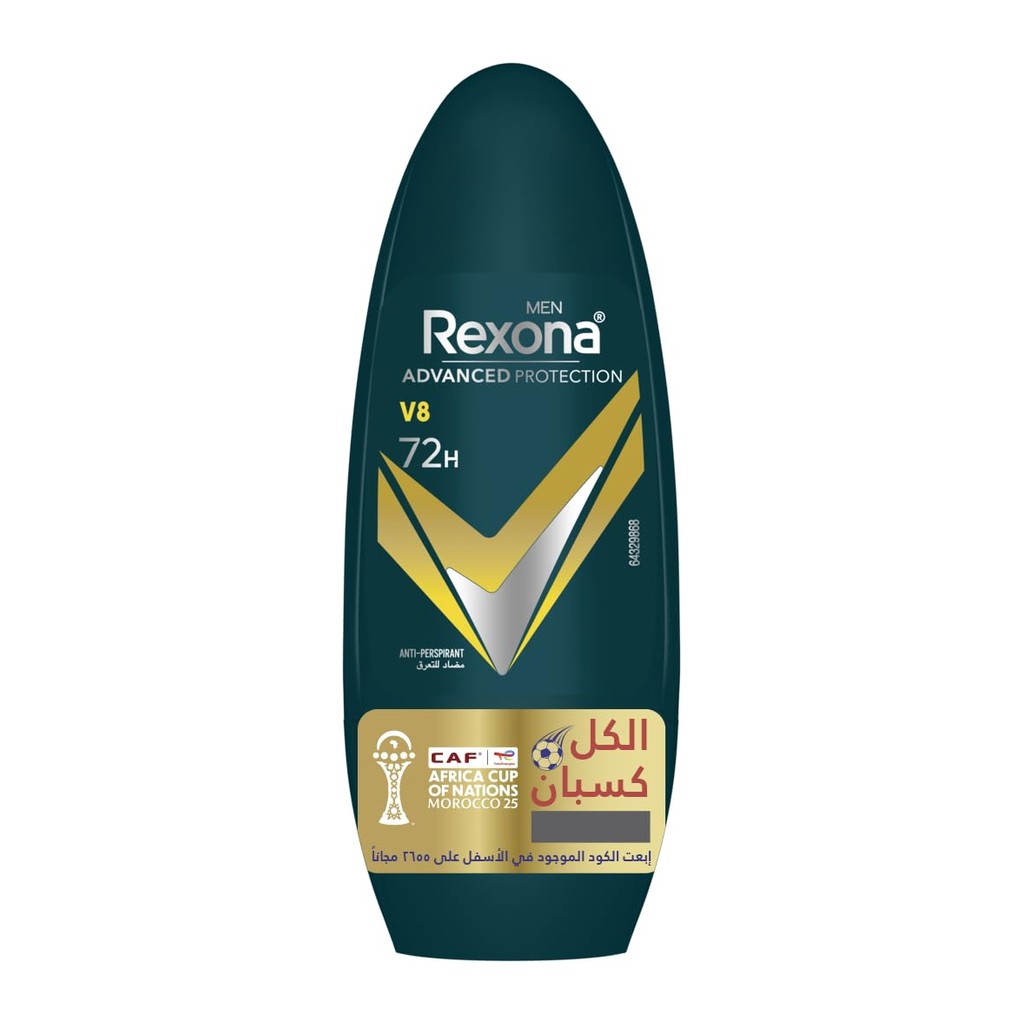 Rexona Deodorant Advanced Protection 72H+ Roll-on V8 For Men 50ml