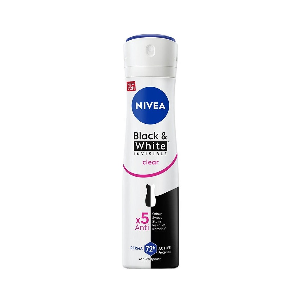 NIVEA Invisible for Black & White Women Deodorant Spray 150ml