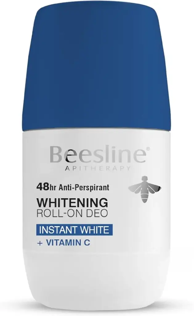 Beesline Whitening Roll-On Deo - Instant White Vitamin C , White Sapphire 48h Protection - 50 ml