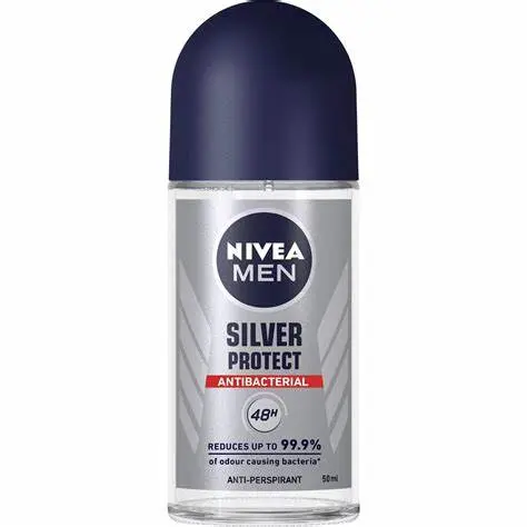 [koz171] Nivea Men Silver Protect Anti-Bacterial Roll-On Deodorant - 50ml