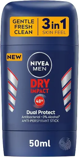 [koz180] NIVEA MEN Dry Impact Antiperspirant Stick - 50ml