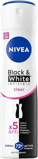 [koz196] Nivea Invisible Black & White Anti-Perspirant Deodorant Spray For Women - 150ml