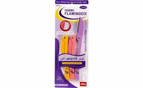 [koz272] Feather Safety Razor Flamingos