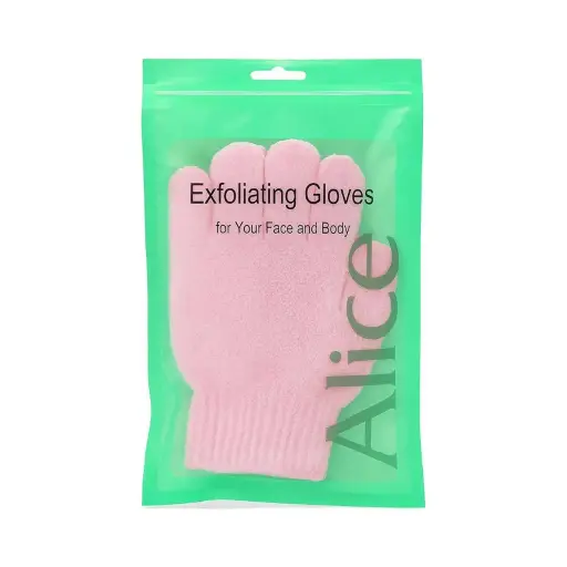 [koz281] Alice Exfoliating Gloves for Face and Body