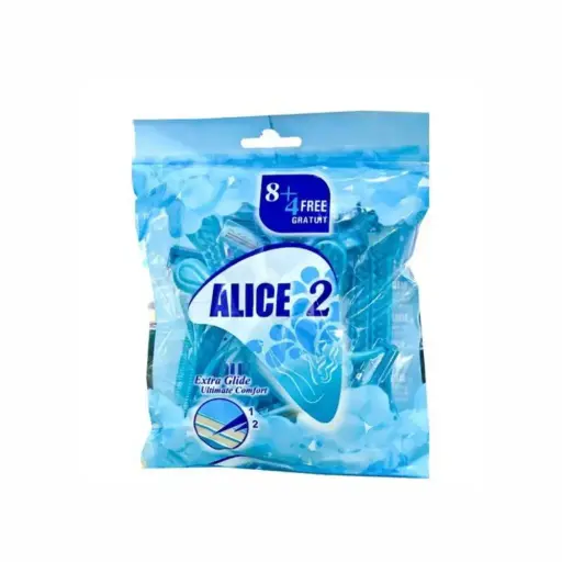 [koz458] Alice Extra Glide Women's Razor - Ultimate Comfort (8+4 Free)