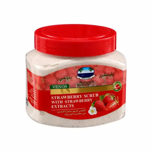 [koz803] Natures Bounty Venos Strawberry Scrub 600gm