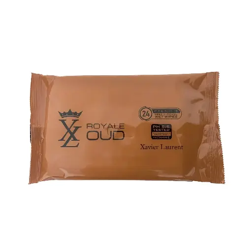 [koz926] Xavier Laurent Royale Oud Wipes - Alcohol-Free - 24 Count