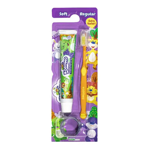 [koz1065] Kodomo Toothbrush & Toothpaste Set, 45gm
