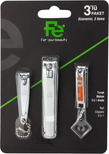 [koz1142] Fe Nail Clipper 3 in1 FEPI040   