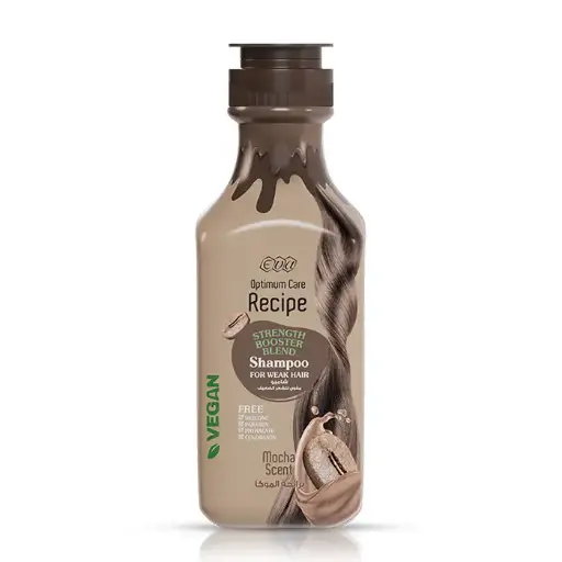 [koz1639] Eva Optimum Care Recipe Strength Booster Blend Shampoo Mocha Scent 350 Ml
