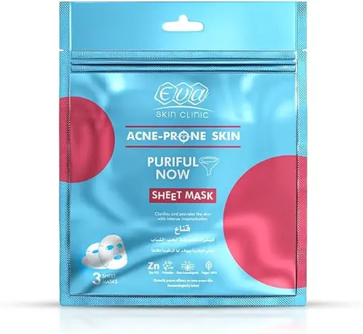 [koz1741] Eva Skin Clinic Acne-Prone Skin Sheet Mask - 3 Masks
