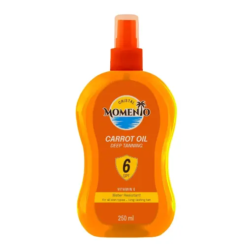 [koz1753] Cristal Momento Protective Tanning Carrot Oil SPF 6 – 250ml